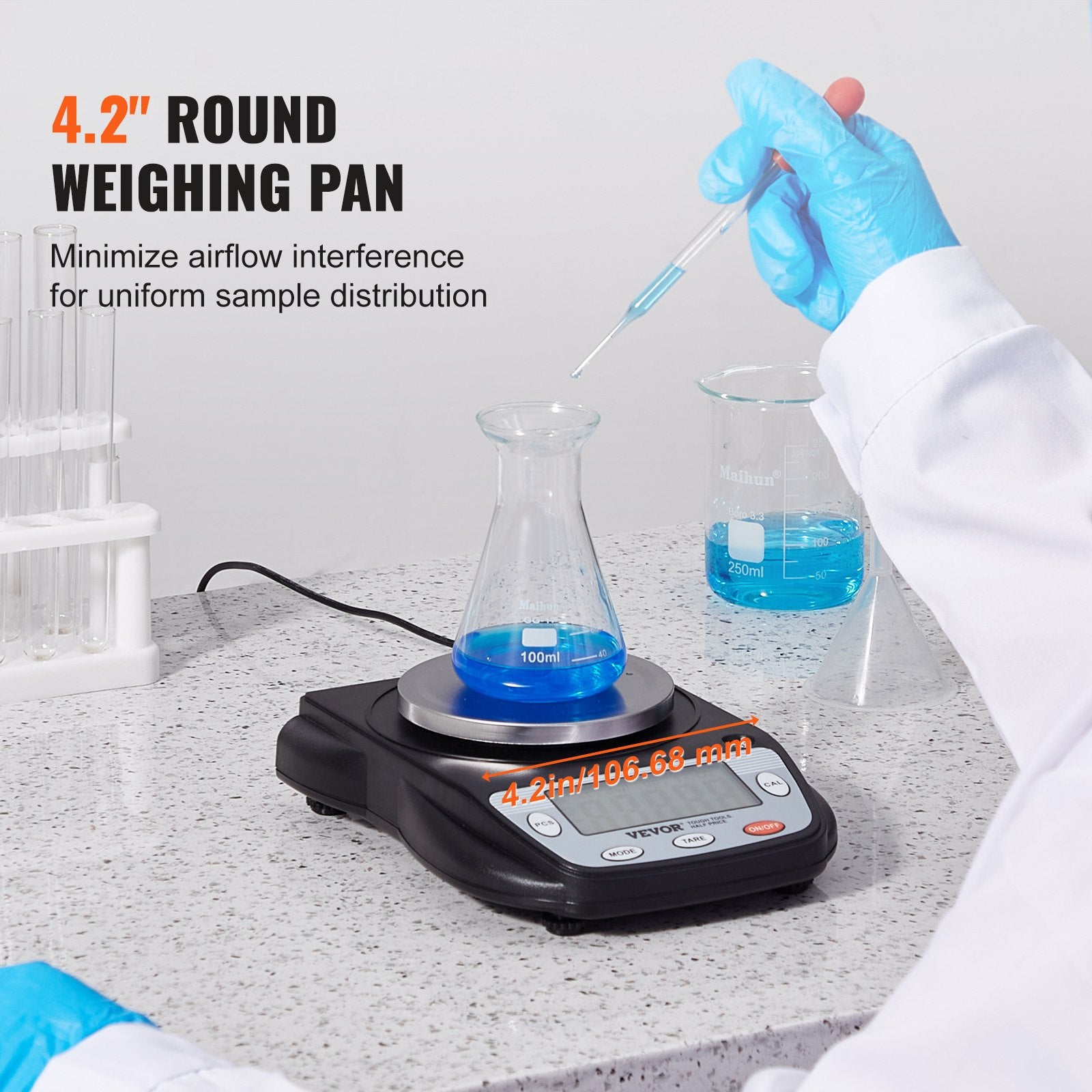 High Precision Digital Analytical Balance Lab Weighing Scale 0.001g–0.01g LCD