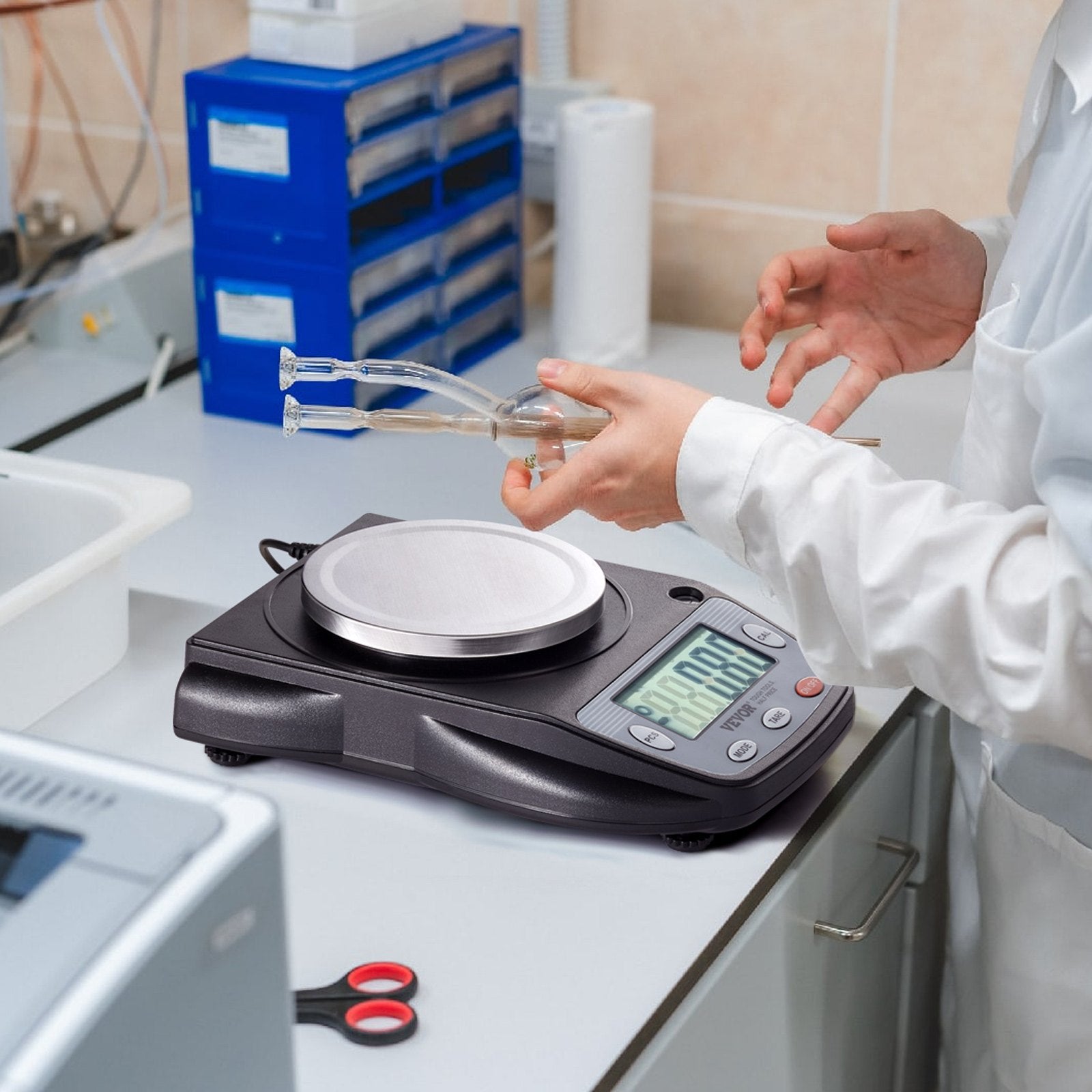 High Precision Digital Analytical Balance Lab Weighing Scale 0.001g–0.01g LCD
