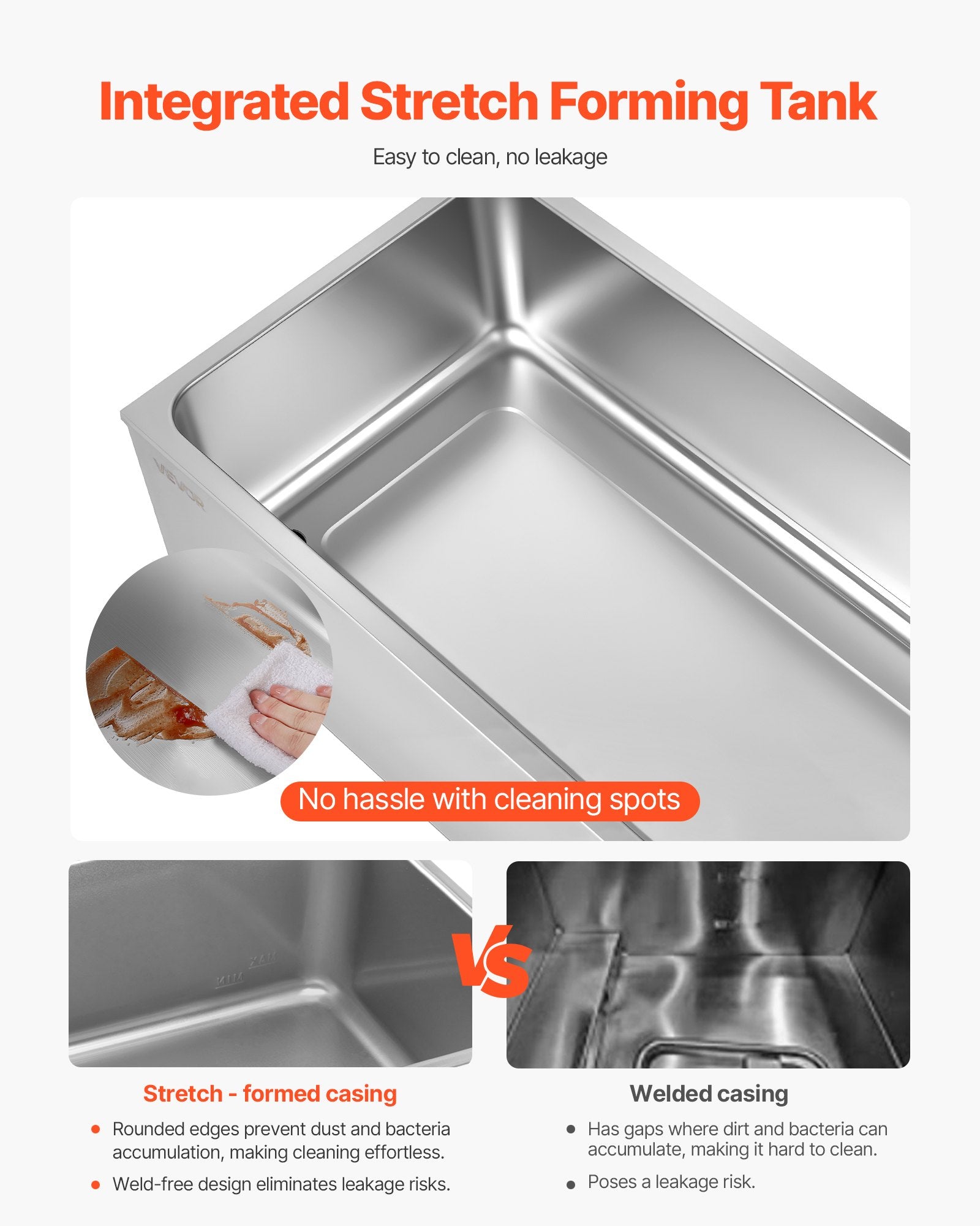 Commercial Food Warmer, 6-Pan Electric Steam Table, 1200W Countertop Bain Marie