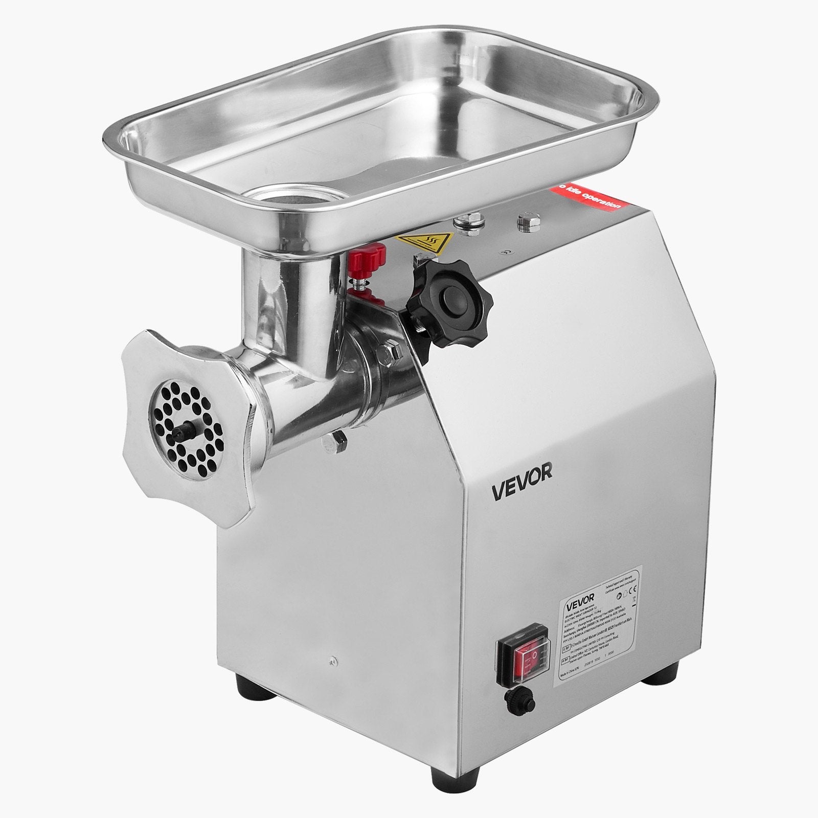 Electric Meat Grinder 5.5lbs/Min Industrial Mincer Blade Plate Sausage Maker