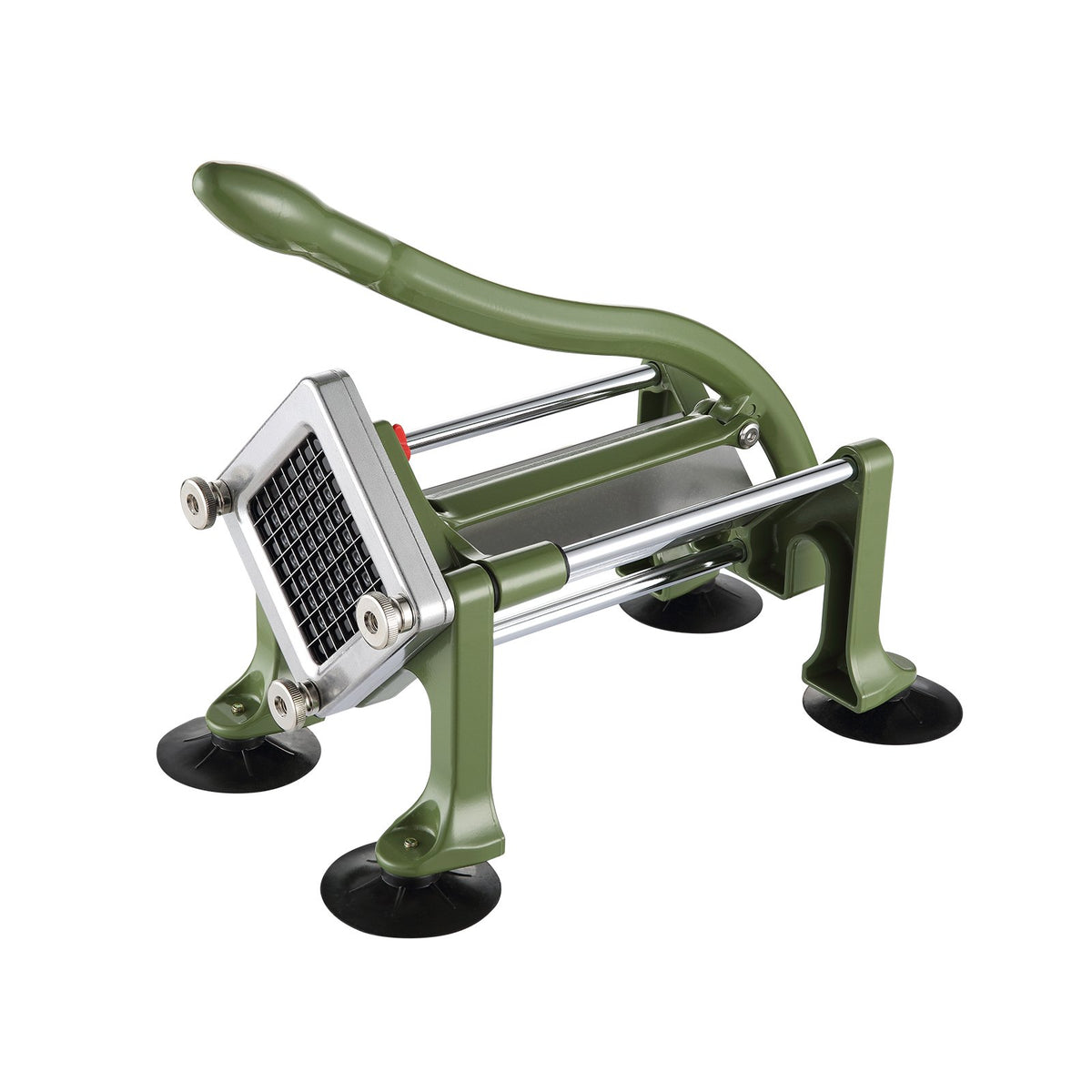 French Fry Cutter Potato Slicer 1/2 3/8 1/4in Stainless Steel Blades Suction