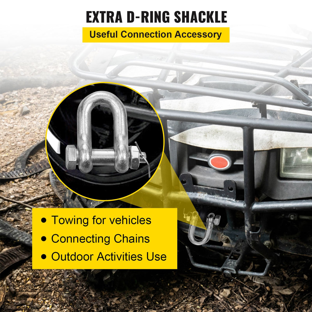 J Hook Chain 2PCS 8mmx300cm G80 Long Shank Tow Chain RTJ Cluster & Grab 2448kg