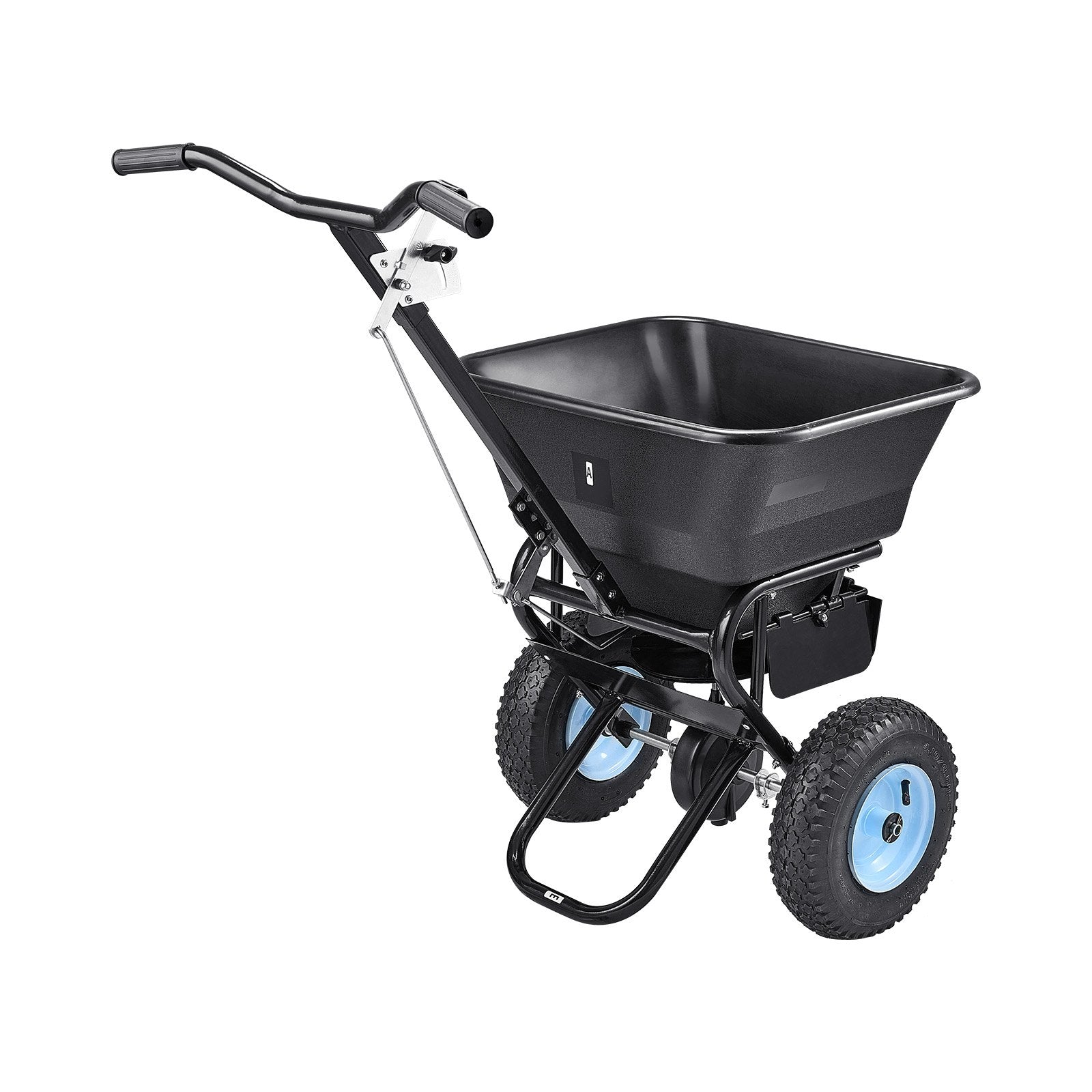 Lawn Spreader Push and Tow Behind Broadcast Drop Fertilizer Seed Ice Melt