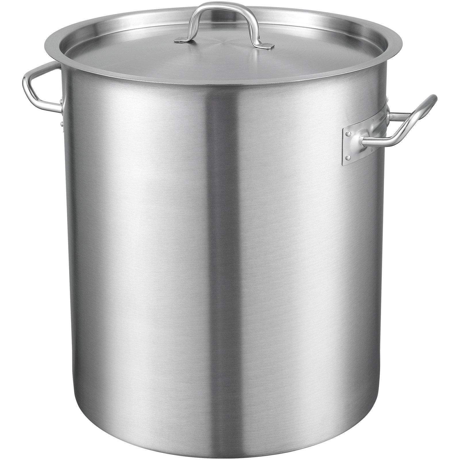 Stainless Steel Stockpot 42 Quart Large Cooking Pot Heavy Duty Commercial Silver