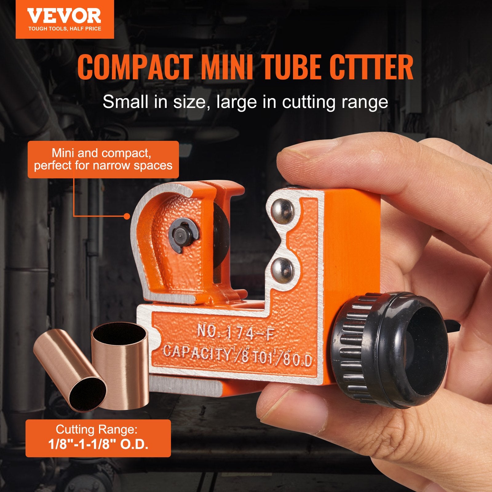 Heavy Duty Tubing Cutter Set Mini Pipe Cutter SKD Steel Copper Tube Tool