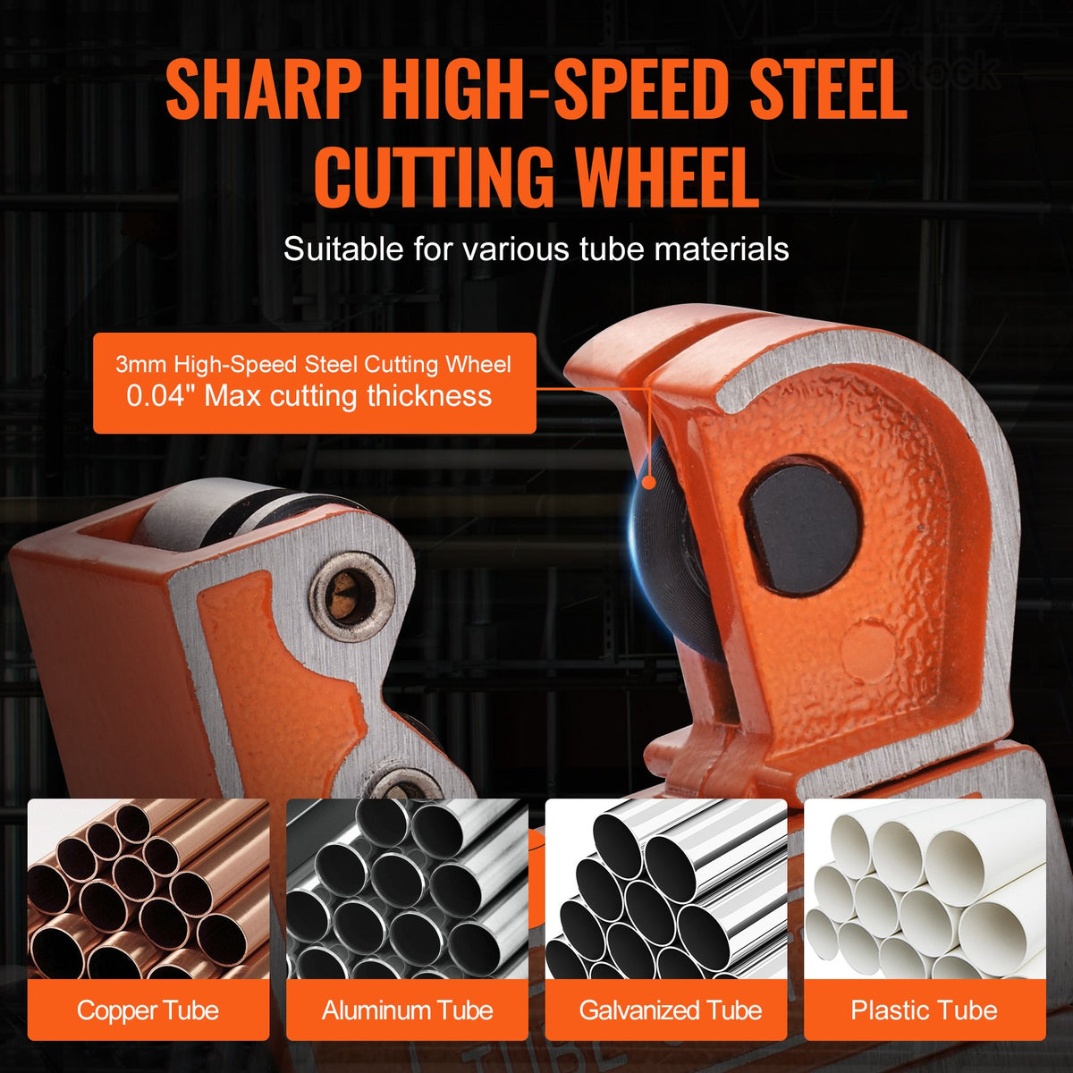 Heavy Duty Tubing Cutter Set Mini Pipe Cutter SKD Steel Copper Tube Tool