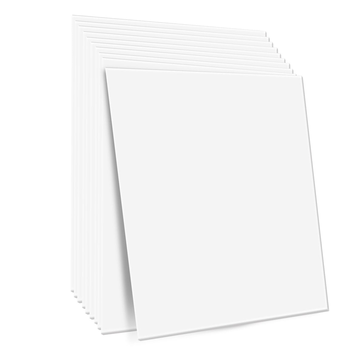12-Pack 24x24in PVC Foam Ceiling Tiles Fire-Rated Flexible White