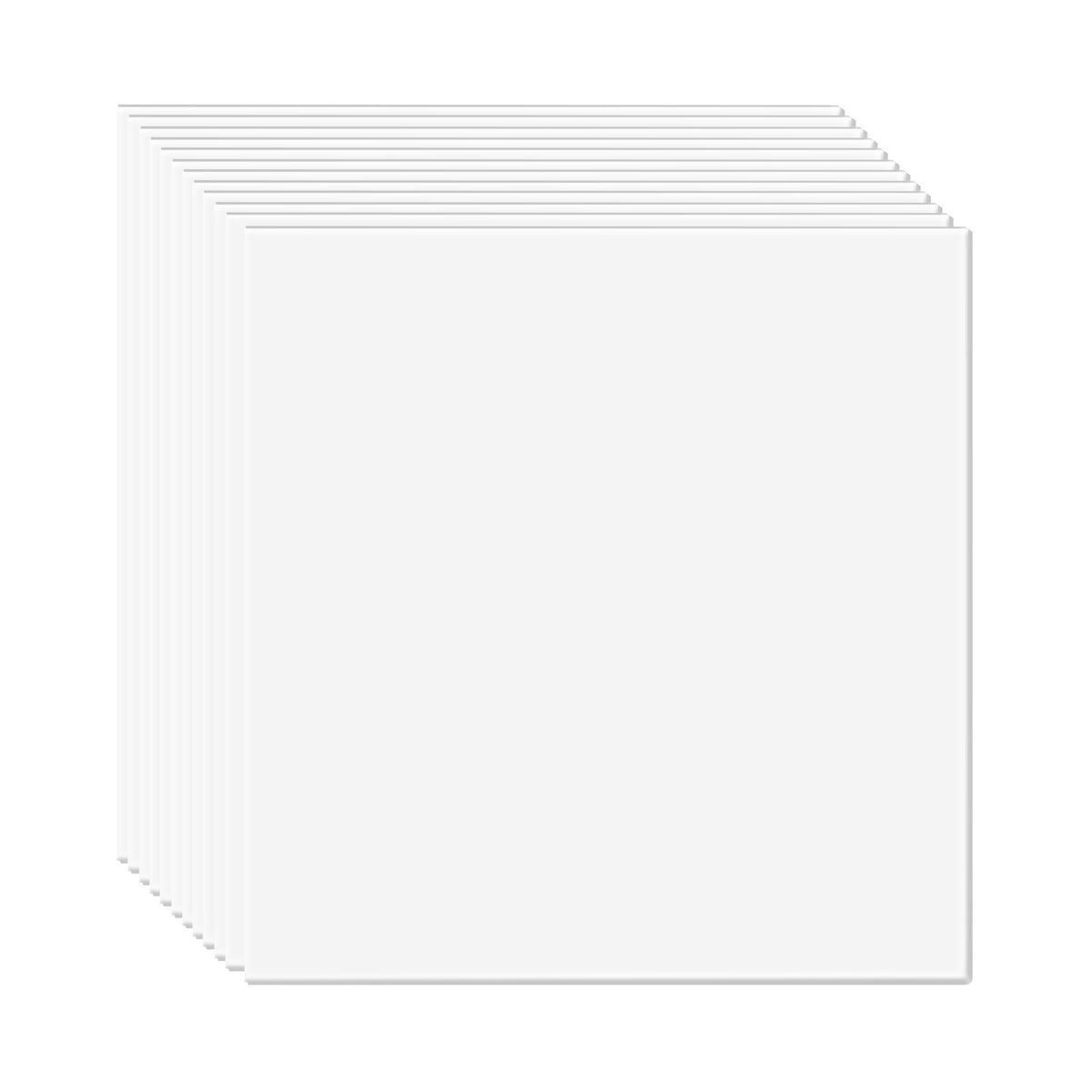 12-Pack 24x24in PVC Foam Ceiling Tiles Fire-Rated Flexible White