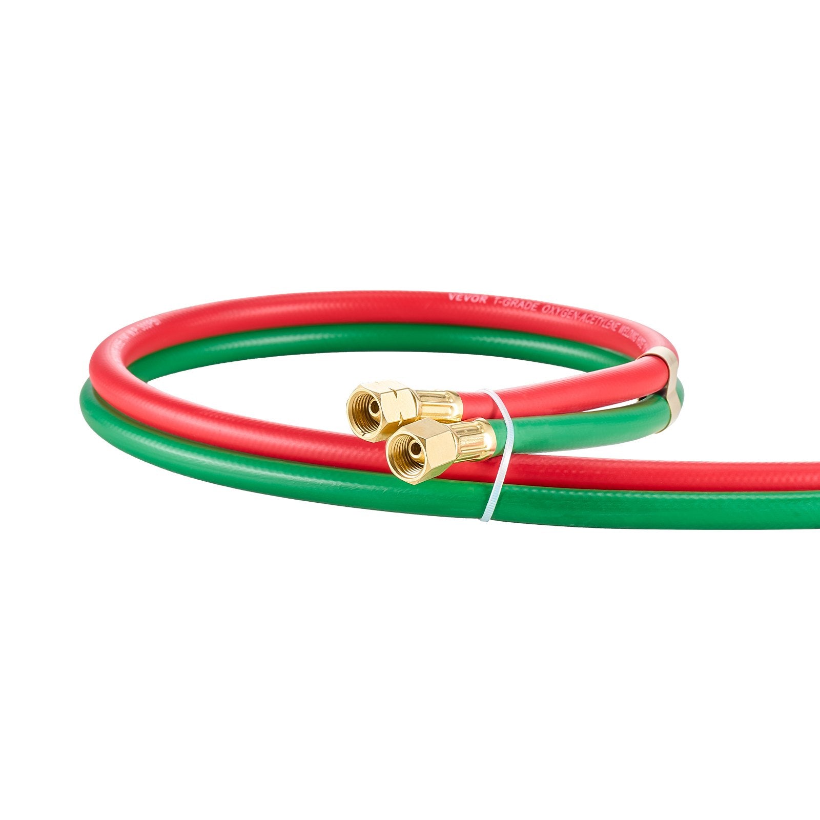 Oxygen Acetylene Hose 1/4"x100FT Twin Hose with 9/16"-18 B Fitting 300PSI