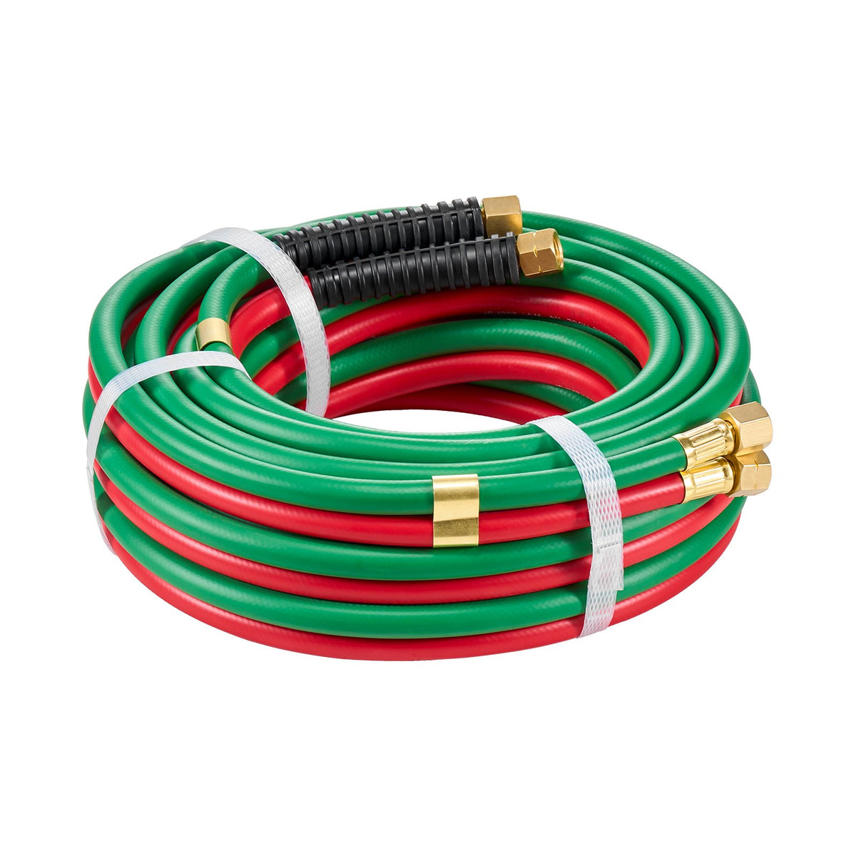 Oxygen Acetylene Hose 1/4" x 25FT Twin Hose 300PSI Welding Torch with Fitting