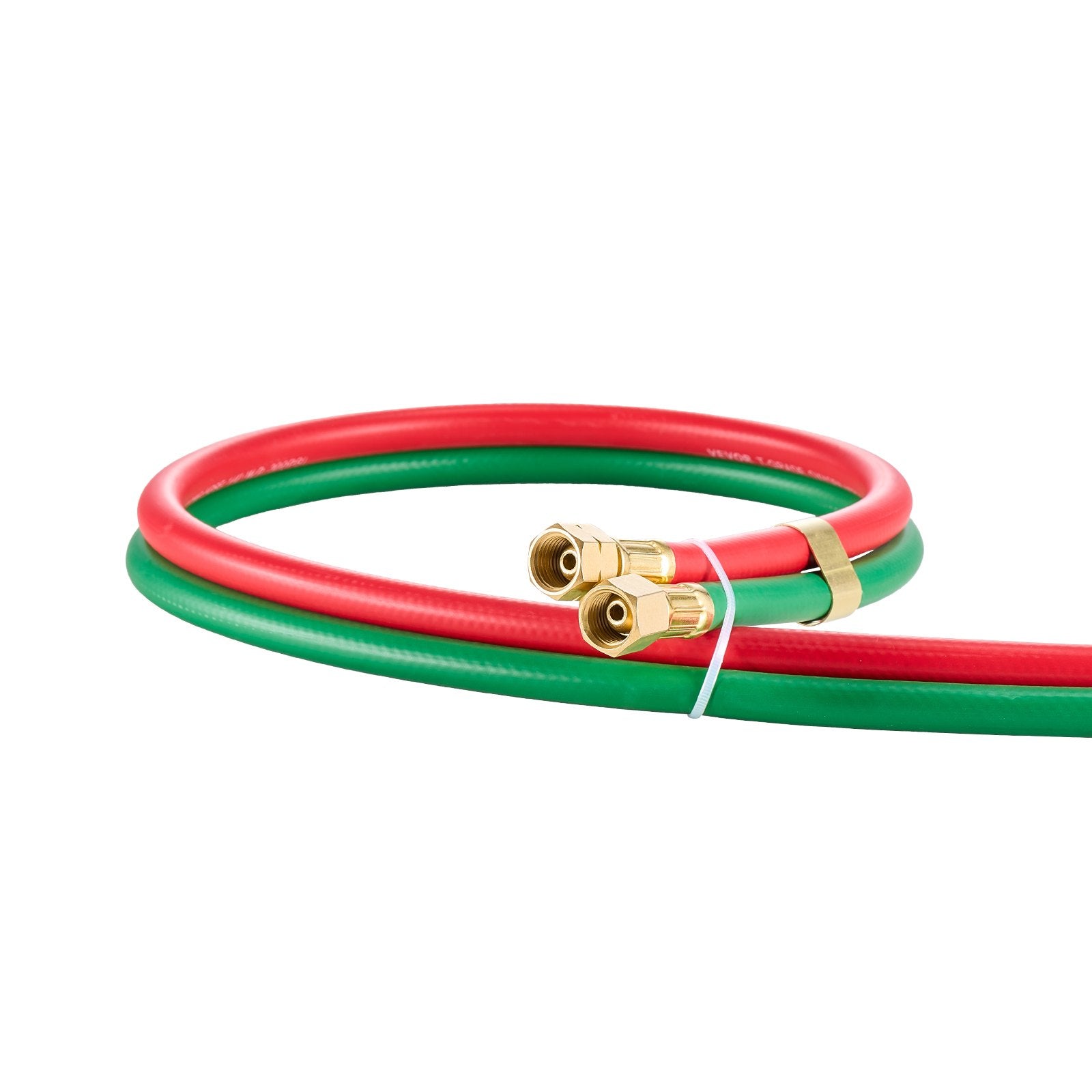 Oxygen Acetylene Hose 1/4"x50FT Twin Hose with 9/16"-18 B Fitting 300PSI