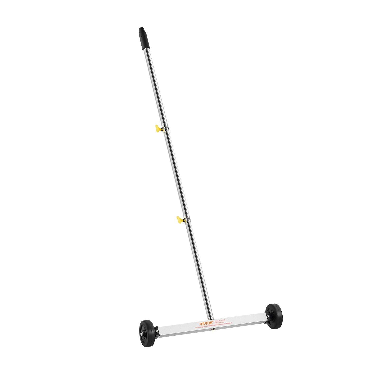 43cm Magnetic Sweeper w/ Wheels Adjustable Handle for Nails & Screws
