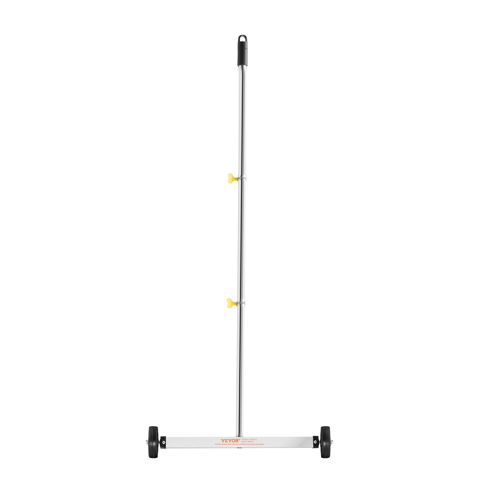 43cm Magnetic Sweeper w/ Wheels Adjustable Handle for Nails & Screws