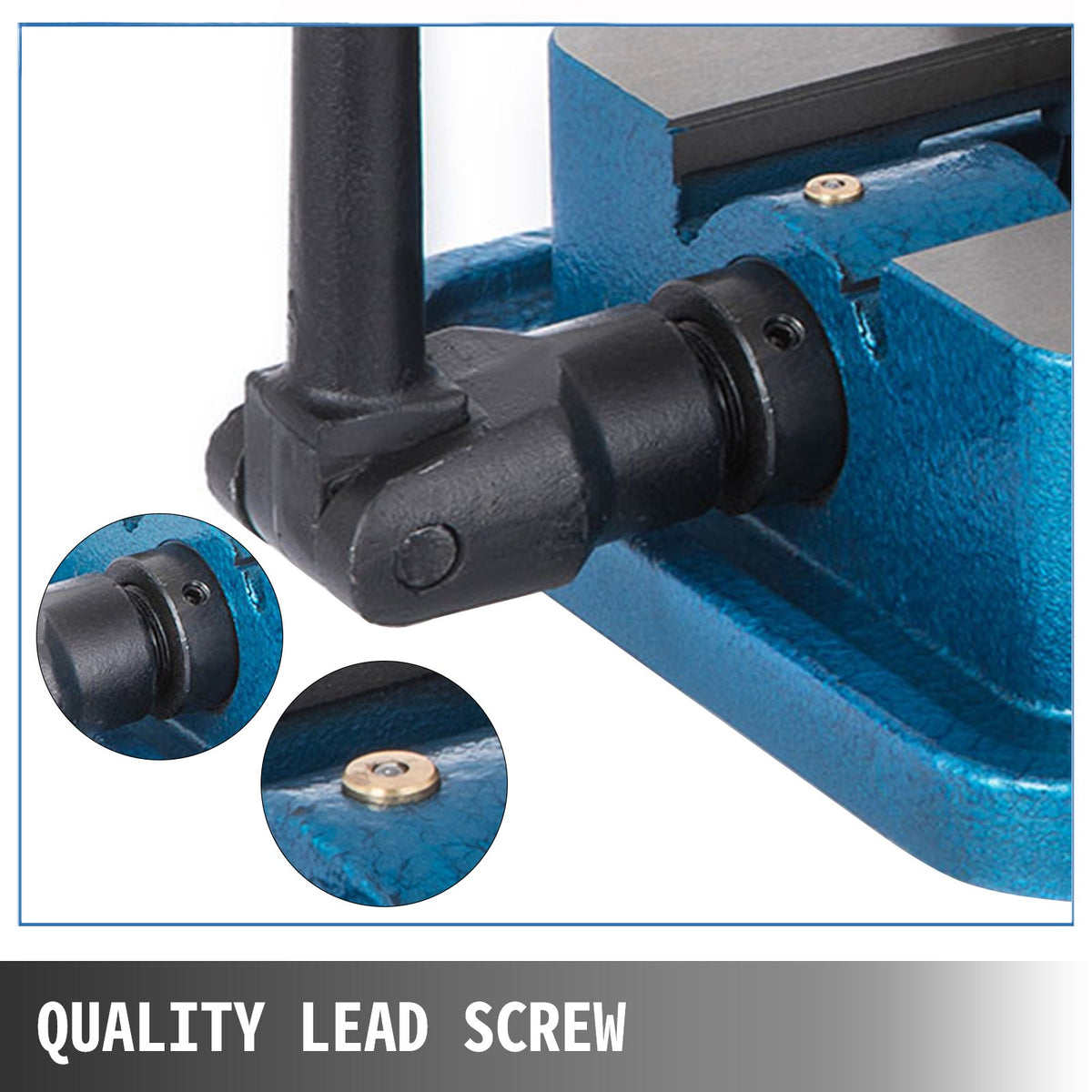 3 Inch Heavy Duty Milling Vice Bench Clamp with 360° Swiveling Base CNC Vice