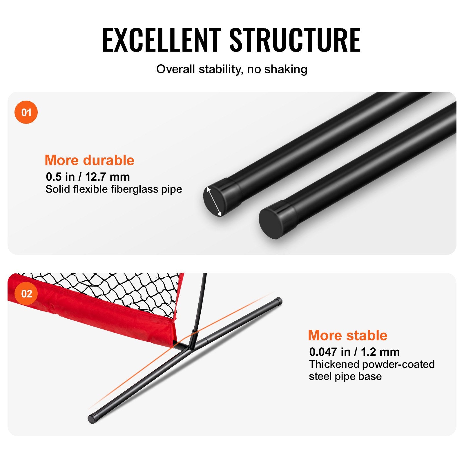 7x4 ft I Screen Baseball & Softball Safety Screen with Carry Bag & Ground Stakes