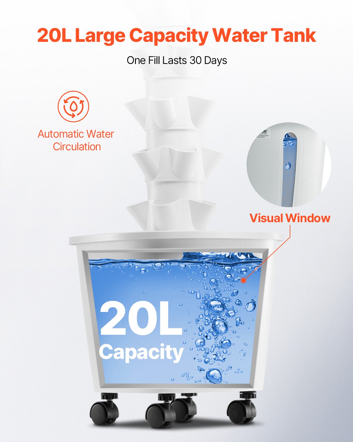 Hydroponic Growing System, 30 Pods 6-Tier Vertical Tower with Pump and Timer
