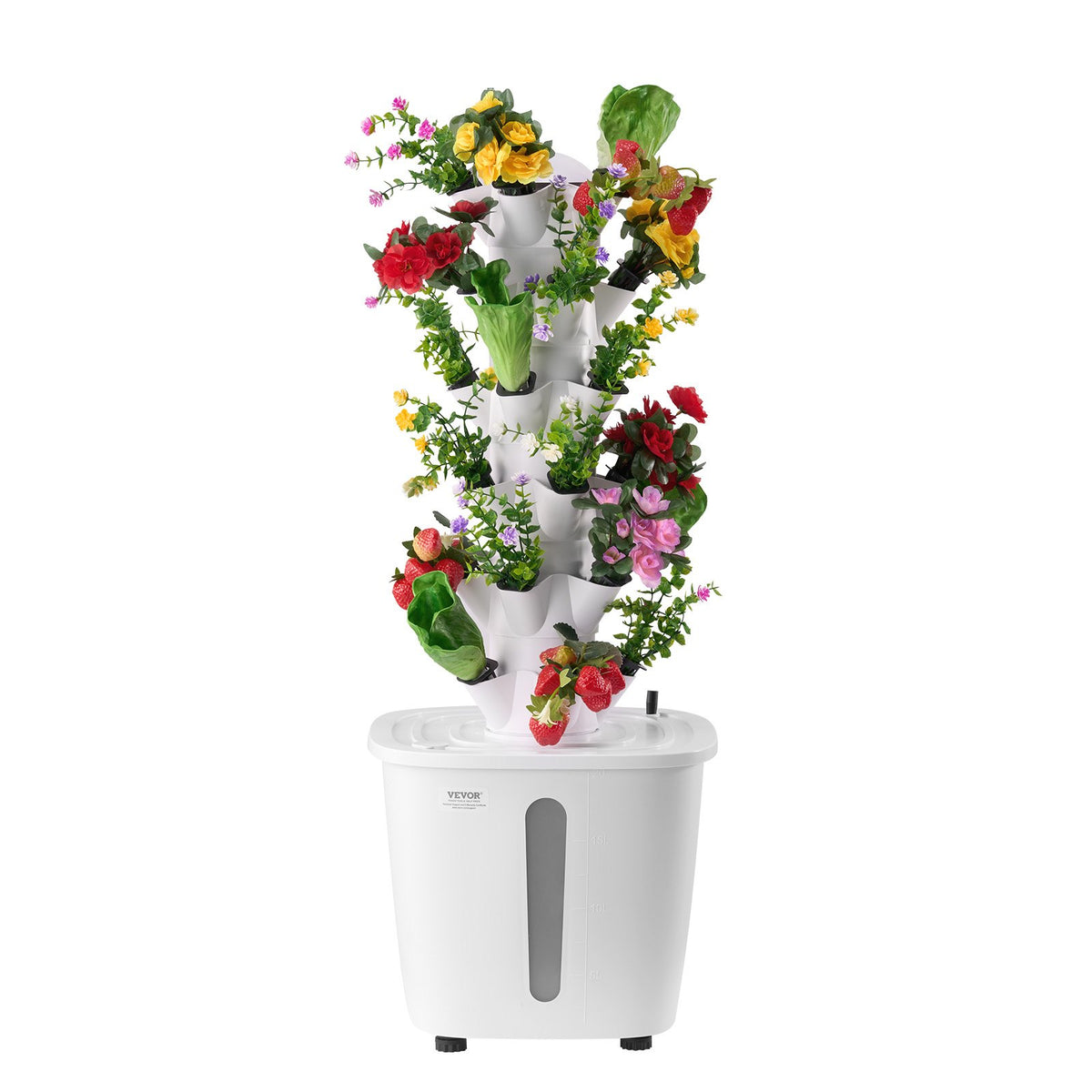 Hydroponic Growing System, 30 Pods 6-Tier Vertical Tower with Pump and Timer