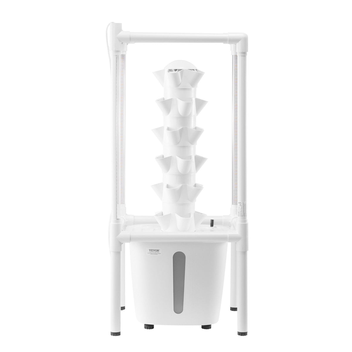 Hydroponic Growing System, 30 Pods 6-Tier Vertical Tower with Grow Light $ Pump