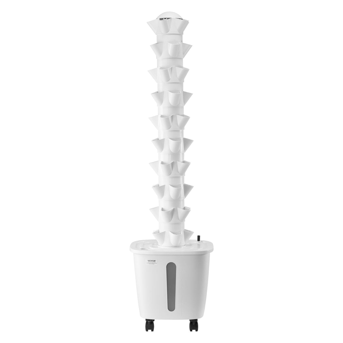 Hydroponic Growing System, 50 Pods 10-Tier Vertical Tower with Pump and Wheels