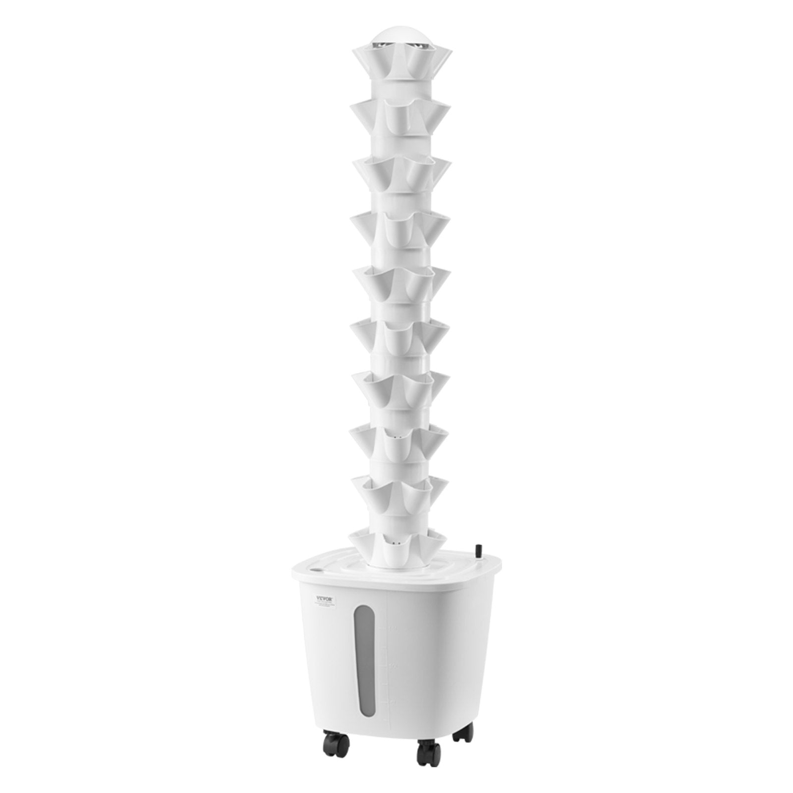 Hydroponic Growing System, 50 Pods 10-Tier Vertical Tower with Pump and Wheels