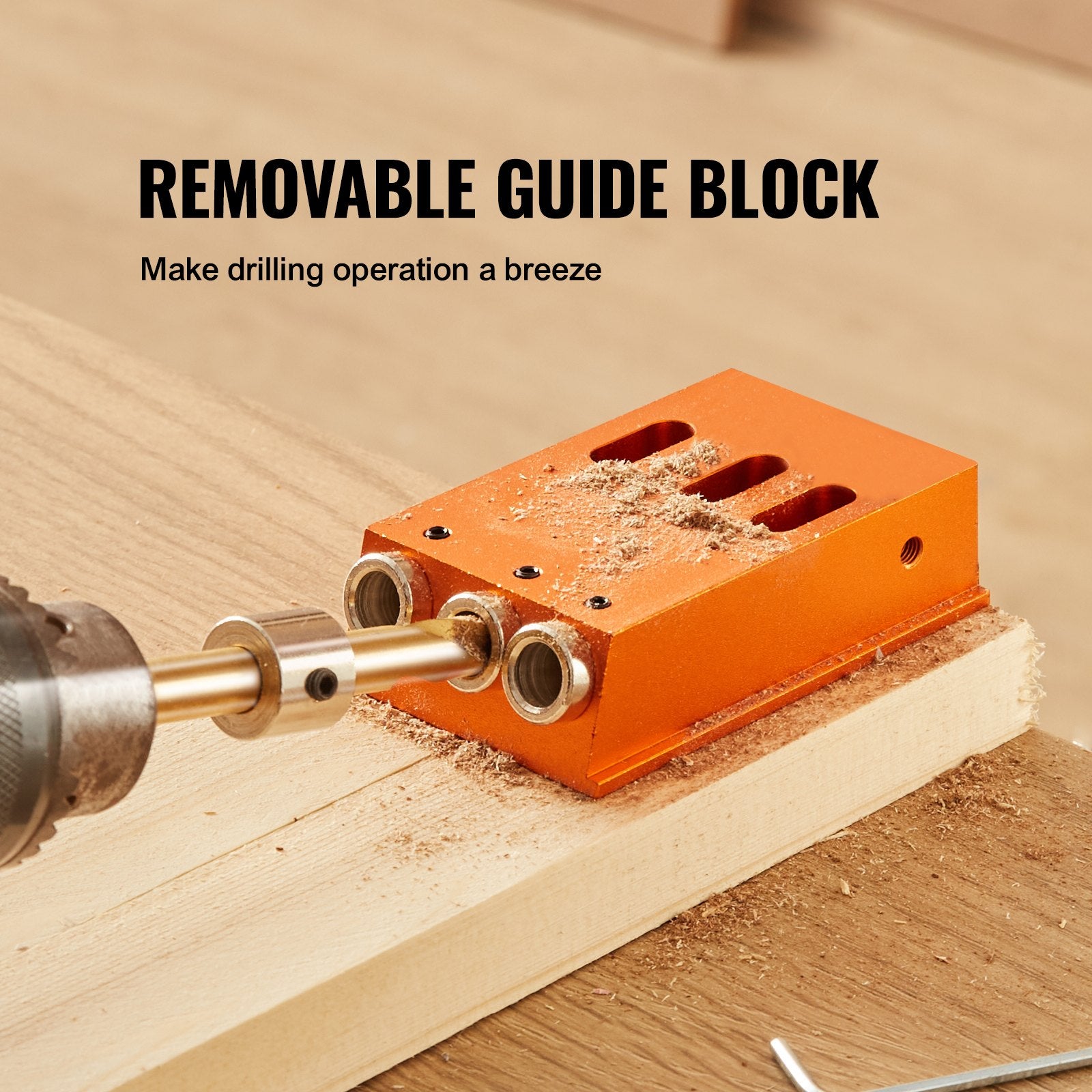 Pocket Hole Jig Kit 30 Pcs Adjustable with Step Drills Wrenches and Bits