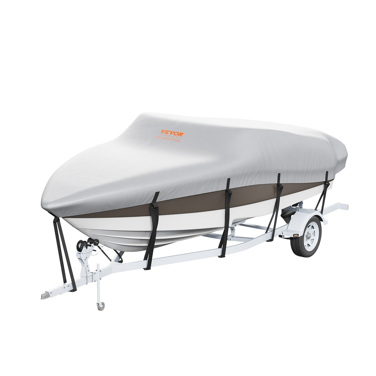 Waterproof Trailerable Boat 23-24 ft with Motor Cover and Buckle Straps