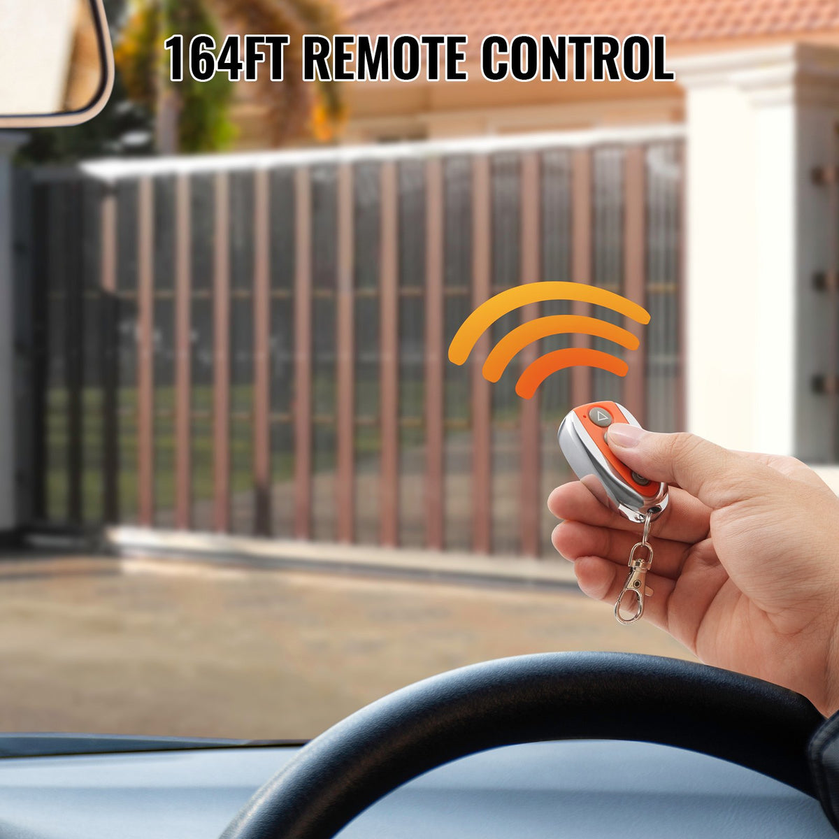 Sliding Gate Opener Remote 4Button 131ft Range MultiCode Electric Garage GateKit