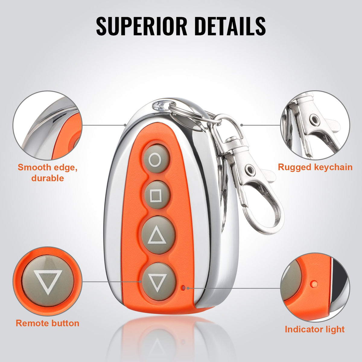 Sliding Gate Opener Remote 4Button 131ft Range MultiCode Electric Garage GateKit