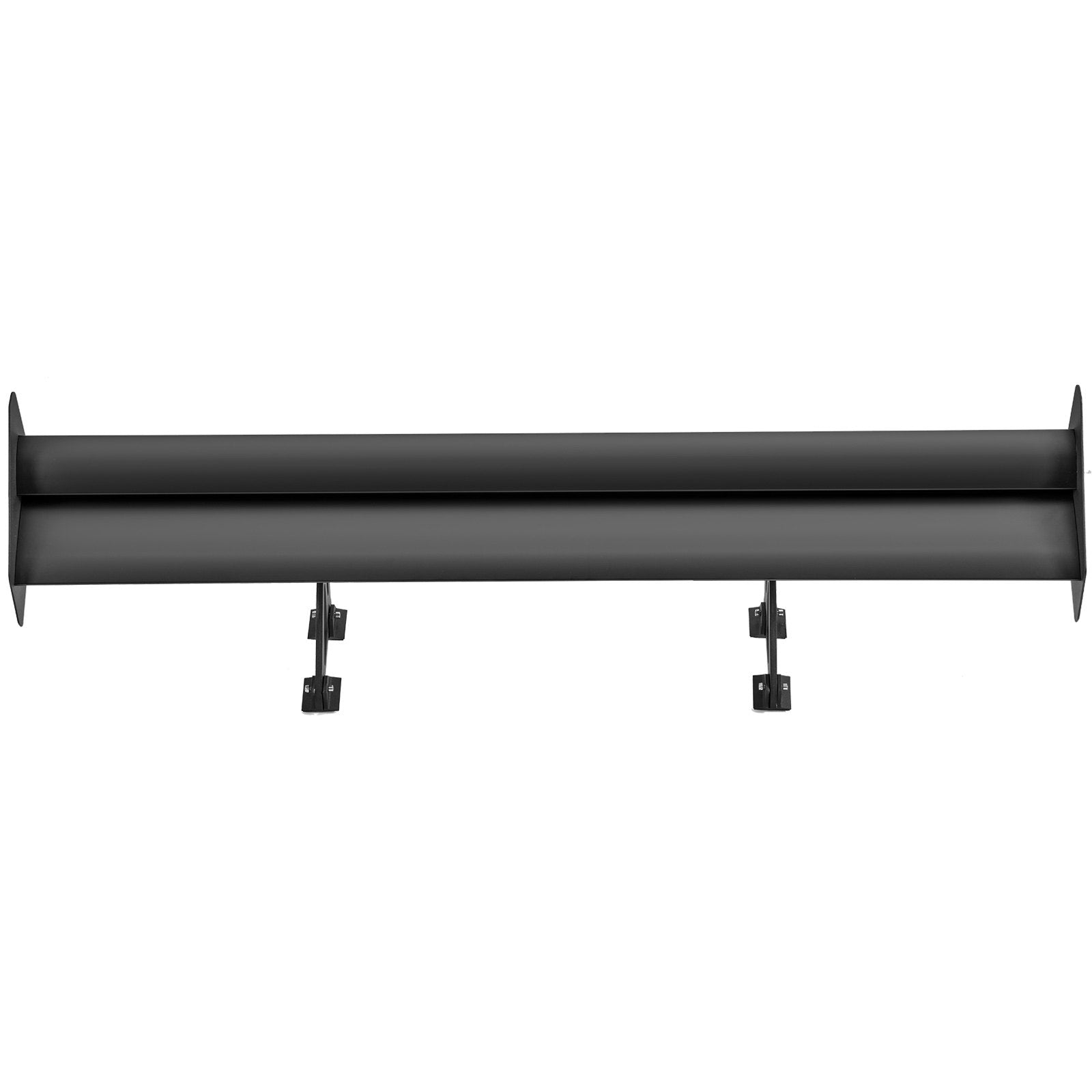 GT Wing Car Spoiler 53.1 in Double Deck Adjustable Aluminum Racing Black