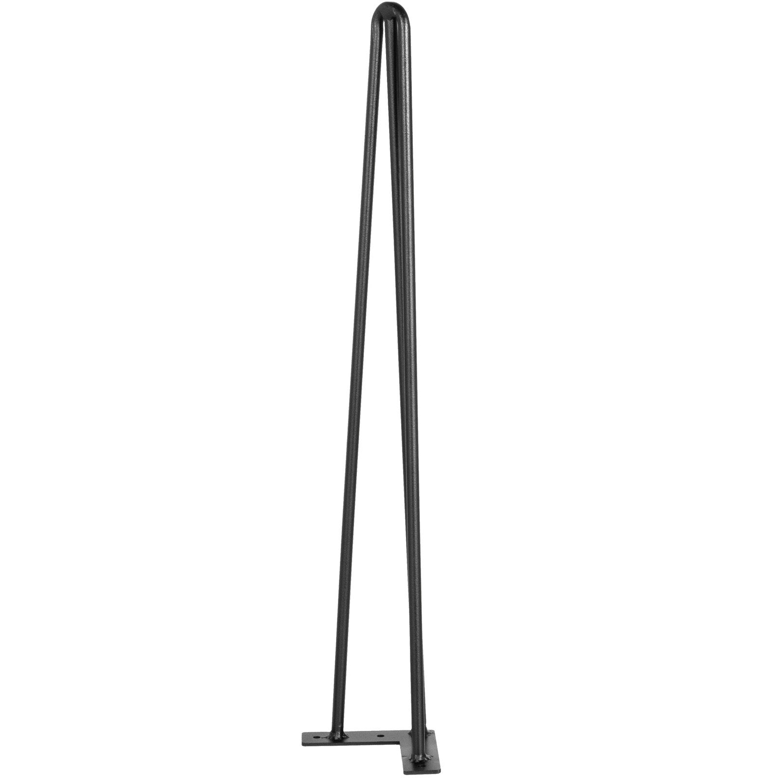 Hairpin Table Legs 16 Inch Black Set of 4 220LBS 3-Rod Carbon Steel DIY Legs