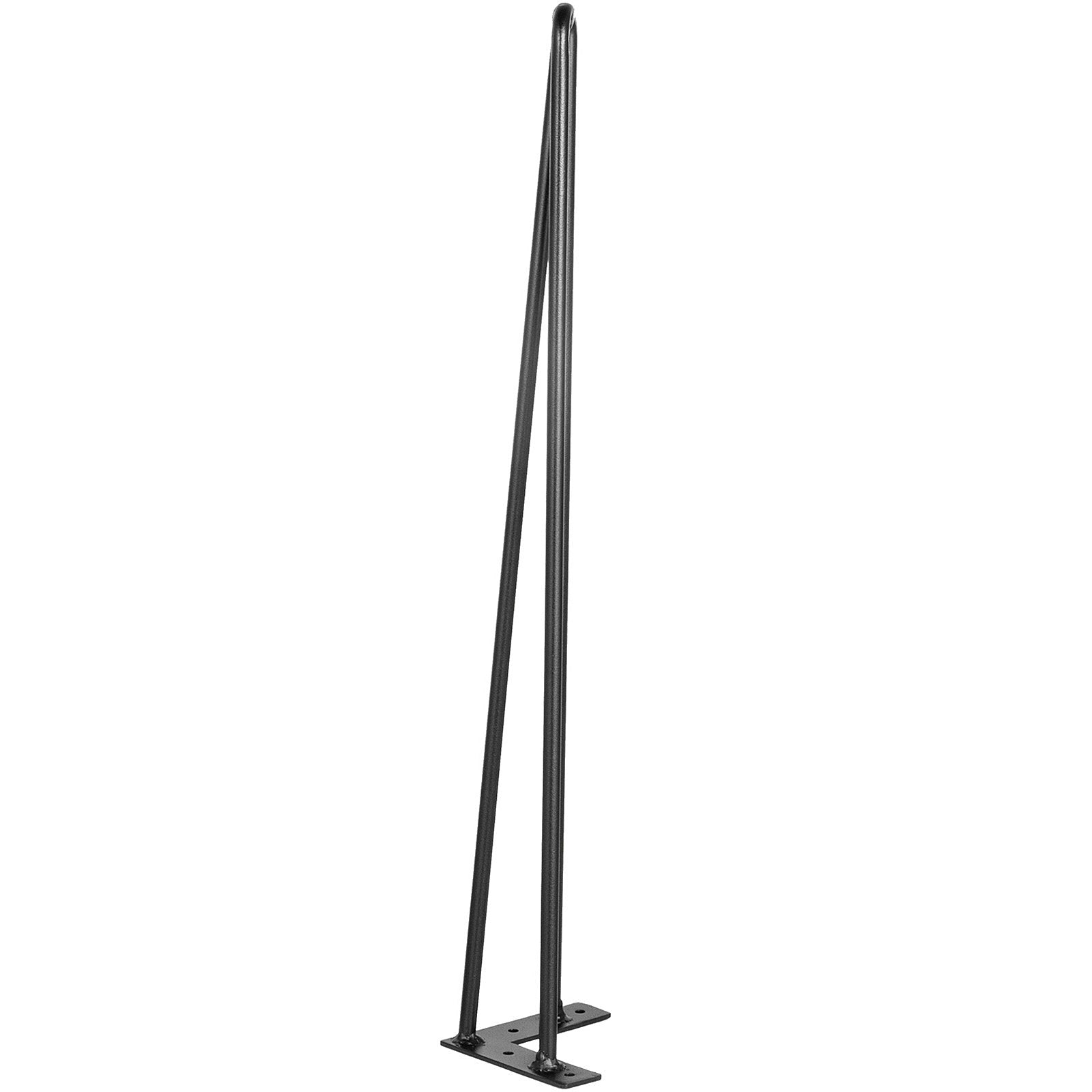 Hairpin Table Legs 16 Inch Black Set of 4 220LBS 3-Rod Carbon Steel DIY Legs