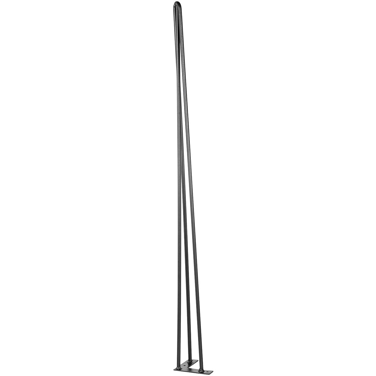 Hairpin Table Legs 34in Black Set of 4 220lbs 3-Rod Carbon Steel DIY Furniture