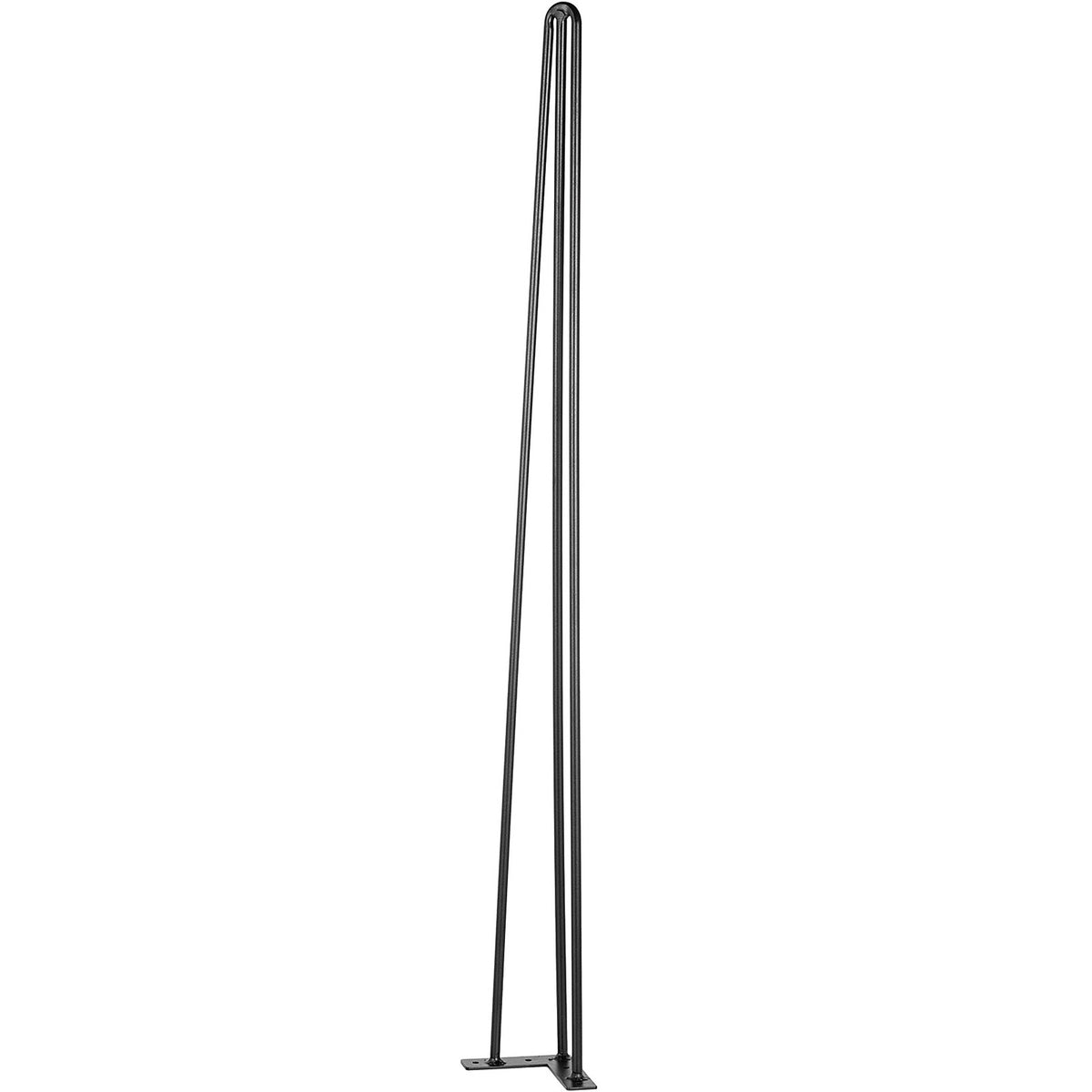 Hairpin Table Legs 36in Black Set of 4 220lbs 3-Rod Carbon Steel DIY Furniture