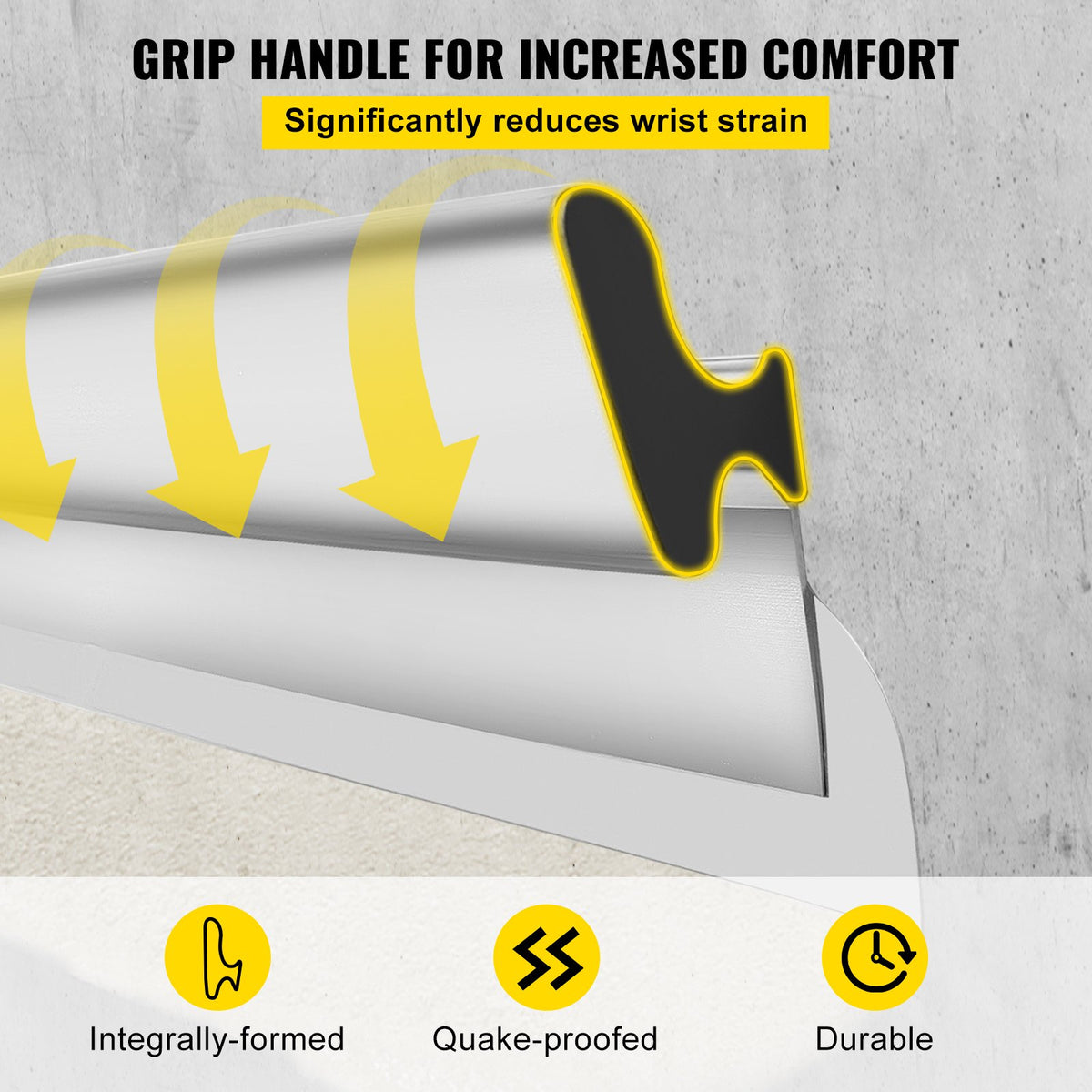 Drywall Skimming Blade Putty Knife 24inch Stainless Steel Finishing Tool