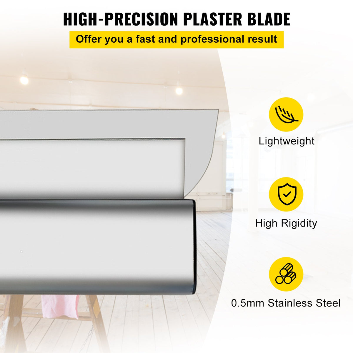 Skimming Blade 40 inch Smoothing Knife European Stainless Steel Aluminum Spatula