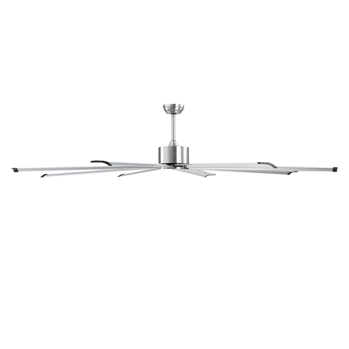 Ceiling Fan 213cm 8-Blade 6-Speed Remote DC Motor Flush Mount Brushed Nickel