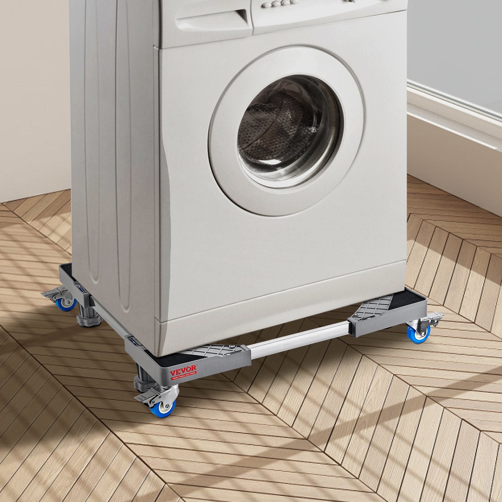 Mini Fridge Stand Adjustable Mobile Base with Locking Wheels 181kg Load