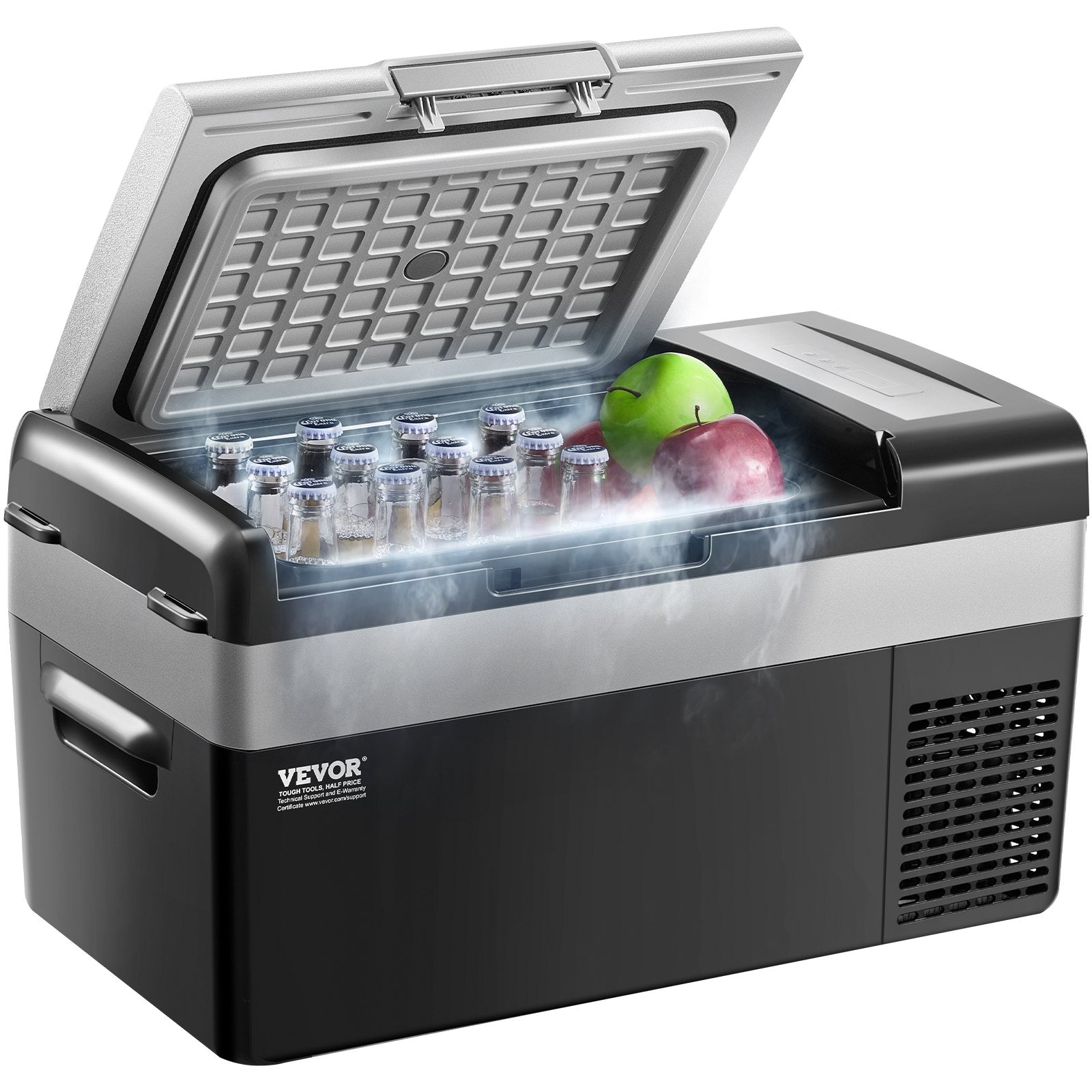 Portable Car Refrigerator 20L 12V/24V/100-240V Single Zone Freezer -20℃ to 20℃