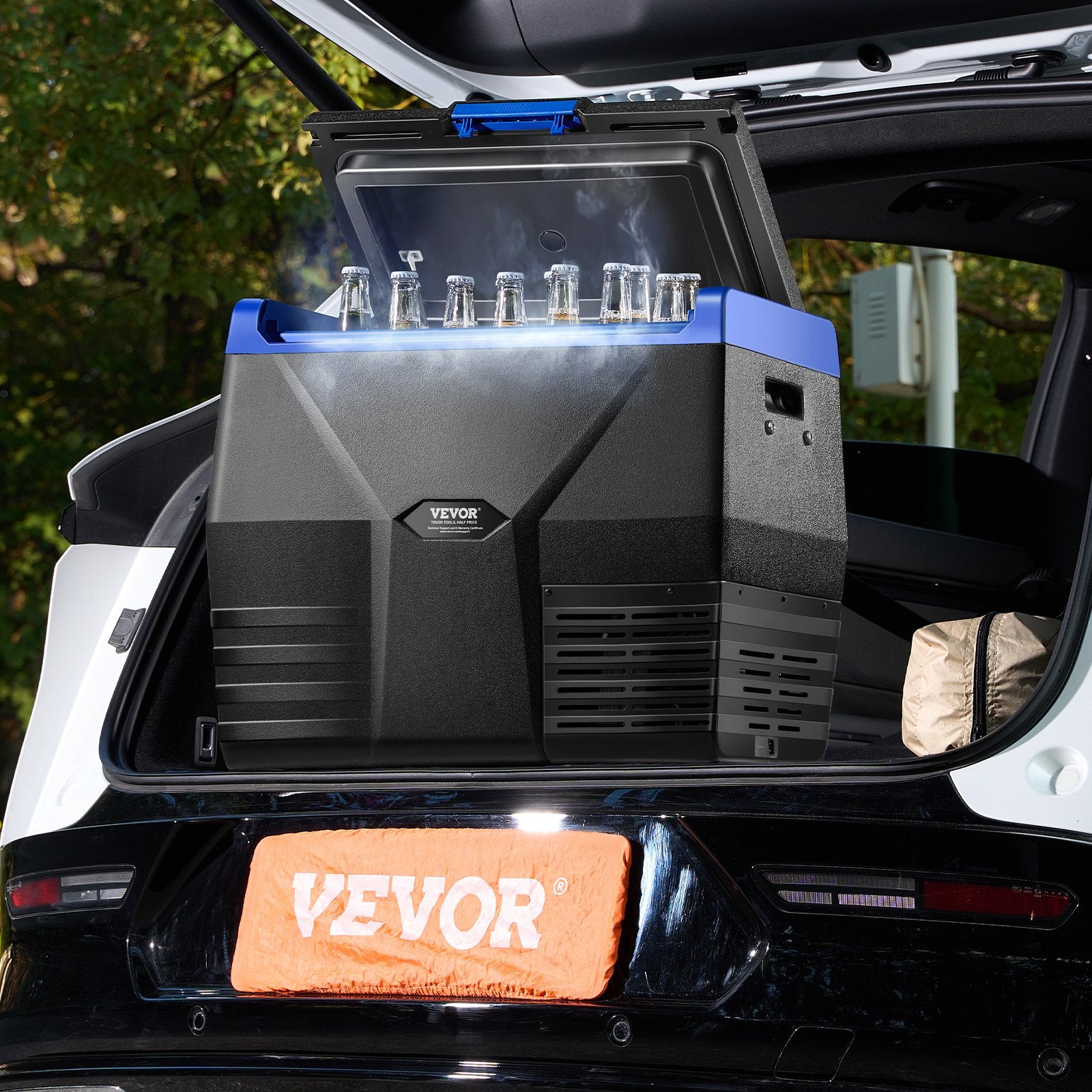Portable Car Refrigerator 20L 12V/24V/100-240V Single Zone Freezer -18℃ to 10℃