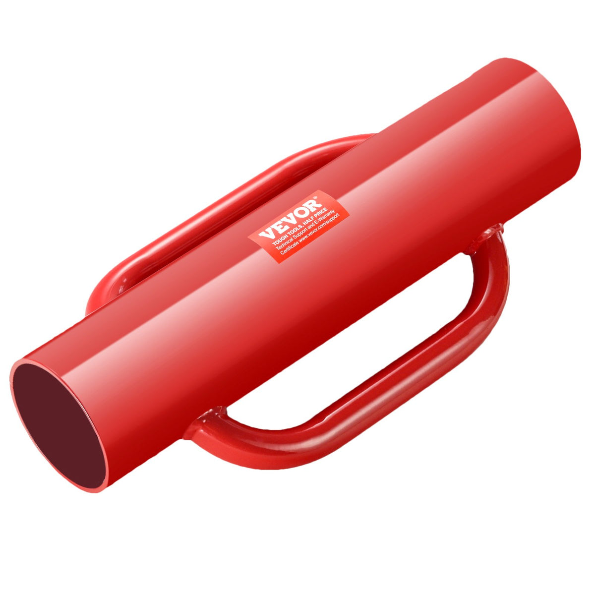 Fence Post Driver with Handles 2.7in T Post Pounder 14LB Carbon Steel Red