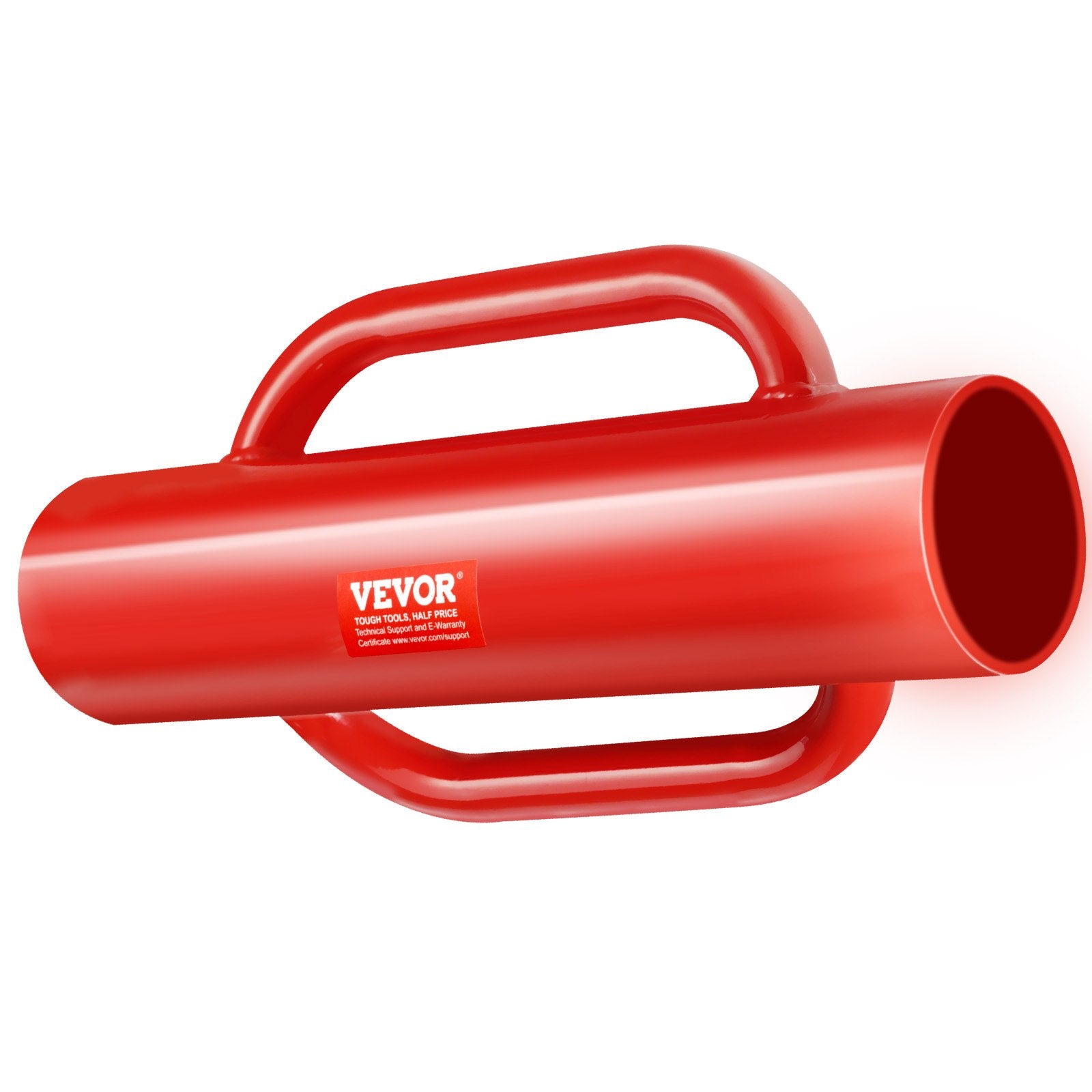 Fence Post Driver with Handles 2.7in T Post Pounder 14LB Carbon Steel Red