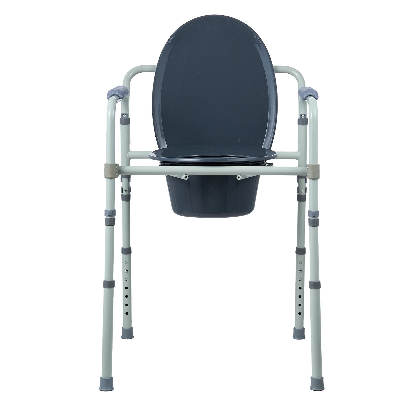 Bedside Commode Chair with Wider Seat 7-Level Adjustable for Adults