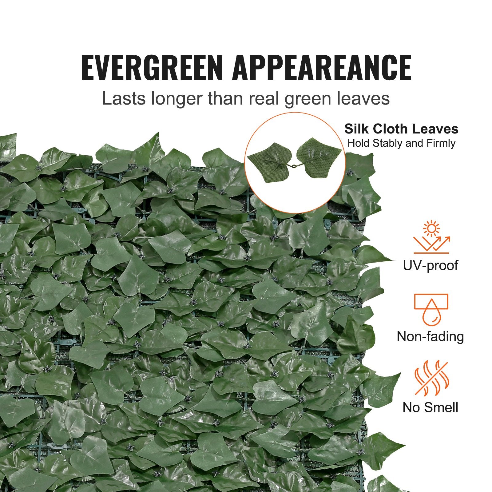 Ivy Privacy Fence 1830x2440mm Artificial Green Wall Faux Hedges Vine