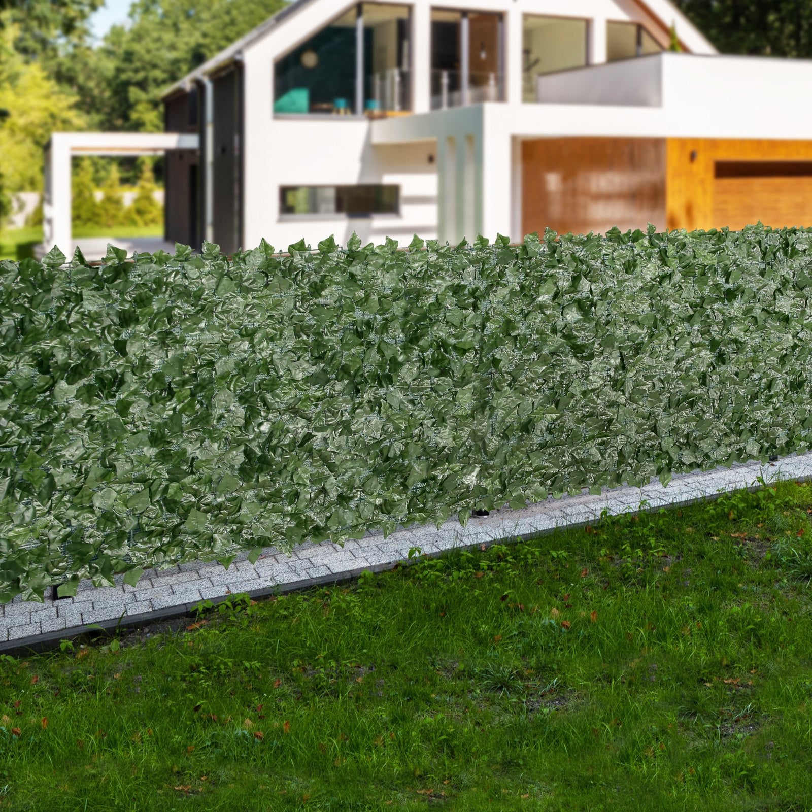 Ivy Privacy Fence 1830x2440mm Artificial Green Wall Faux Hedges Vine