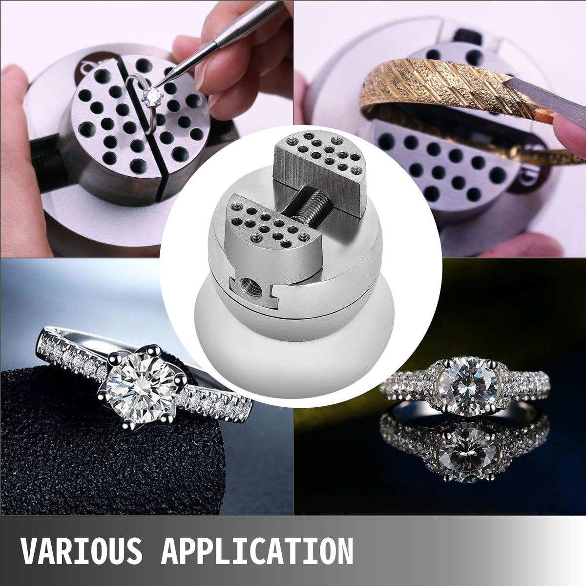 Ball Vise 3 Inch Engraving Tool 360 Rotation 30PCS Attachments Jewelry