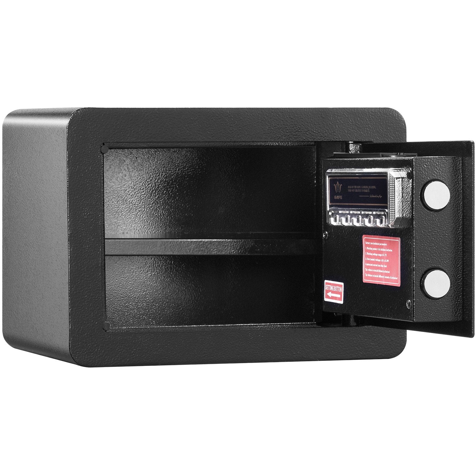 Safe Home Steel Security Digital Keypad 0.5CuFt 2 Keys WallMounted 350x250x250mm
