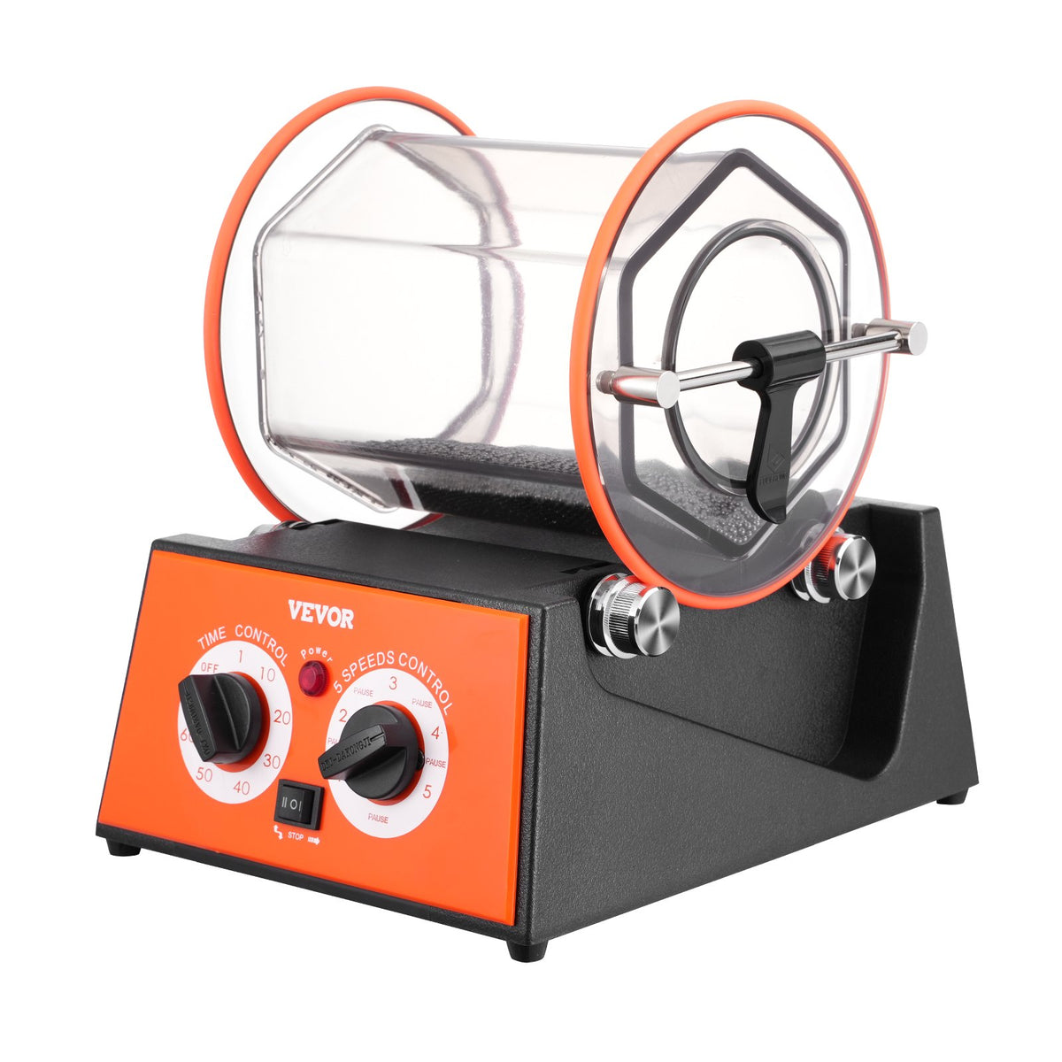 Jewelry Polisher Tumbler 11lbs Mini Rotary Machine 0-60Min Timer 5-Speed