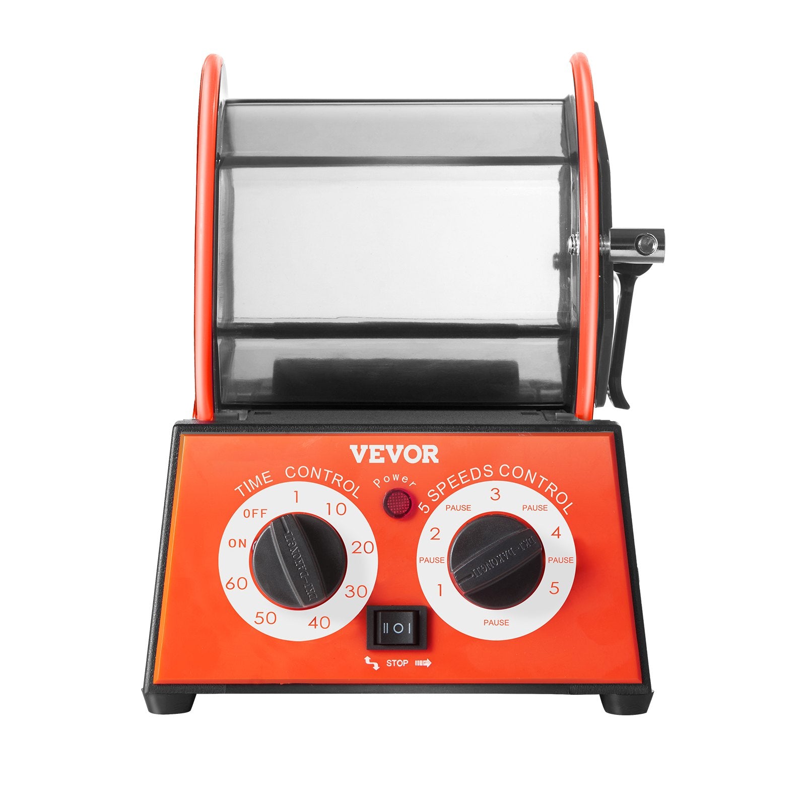 Jewelry Polisher Tumbler 11lbs Mini Rotary Machine 0-60Min Timer 5-Speed