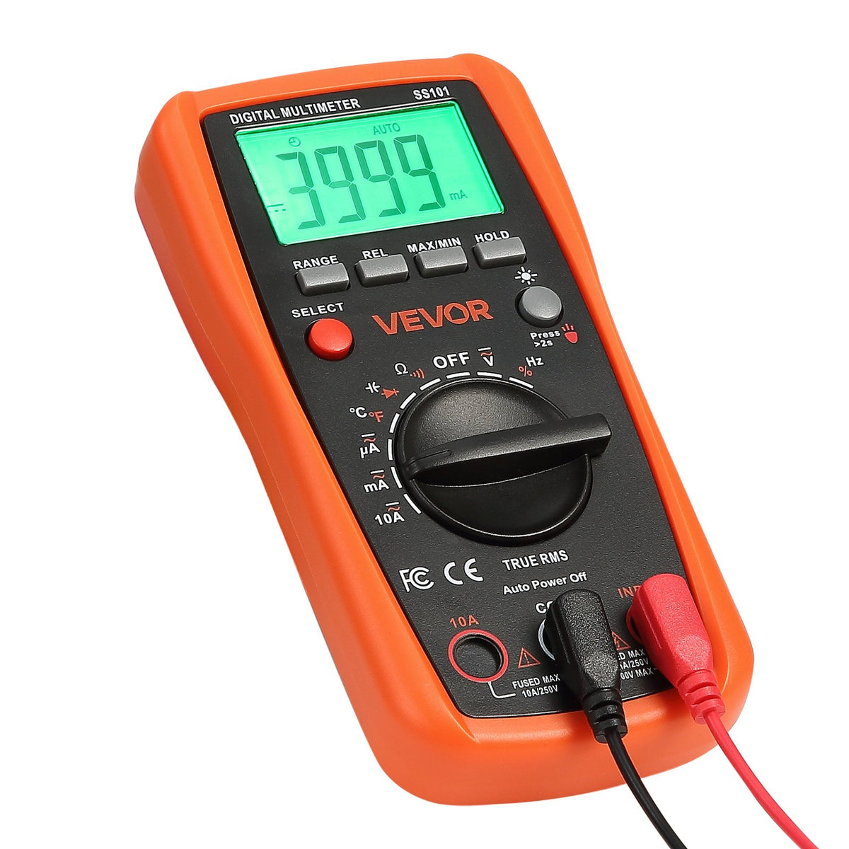 Digital Multimeter 4000-Count TRMS Auto-Ranging Voltage Current Resistance