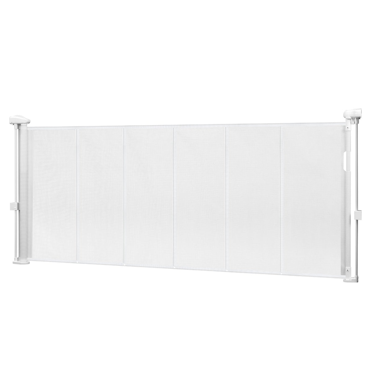 Retractable Baby Gate 870mm Tall Extends 1800mm Wide Mesh Indoor Stairs White